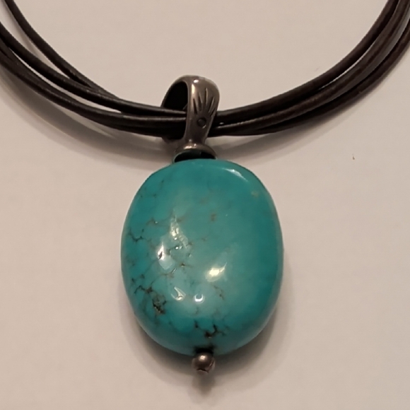 Silpada Sterling Silver Turquoise Necklace - Picture 2 of 9